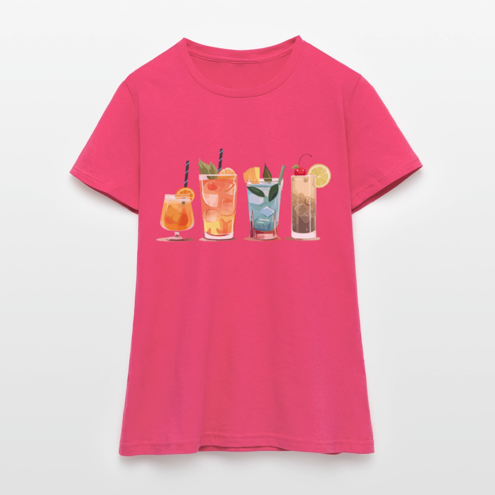 T-shirt Cocktail Vibes Femmes - REF00001 - rose azalée