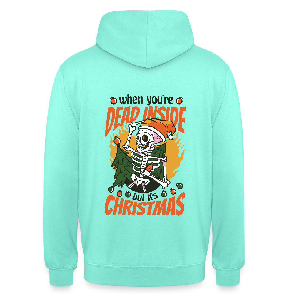 💀 T-shirt Unisexe “Dead Inside but It’s Christmas” – Humour Noir Festif | UNiKtee REF00048 - menthe