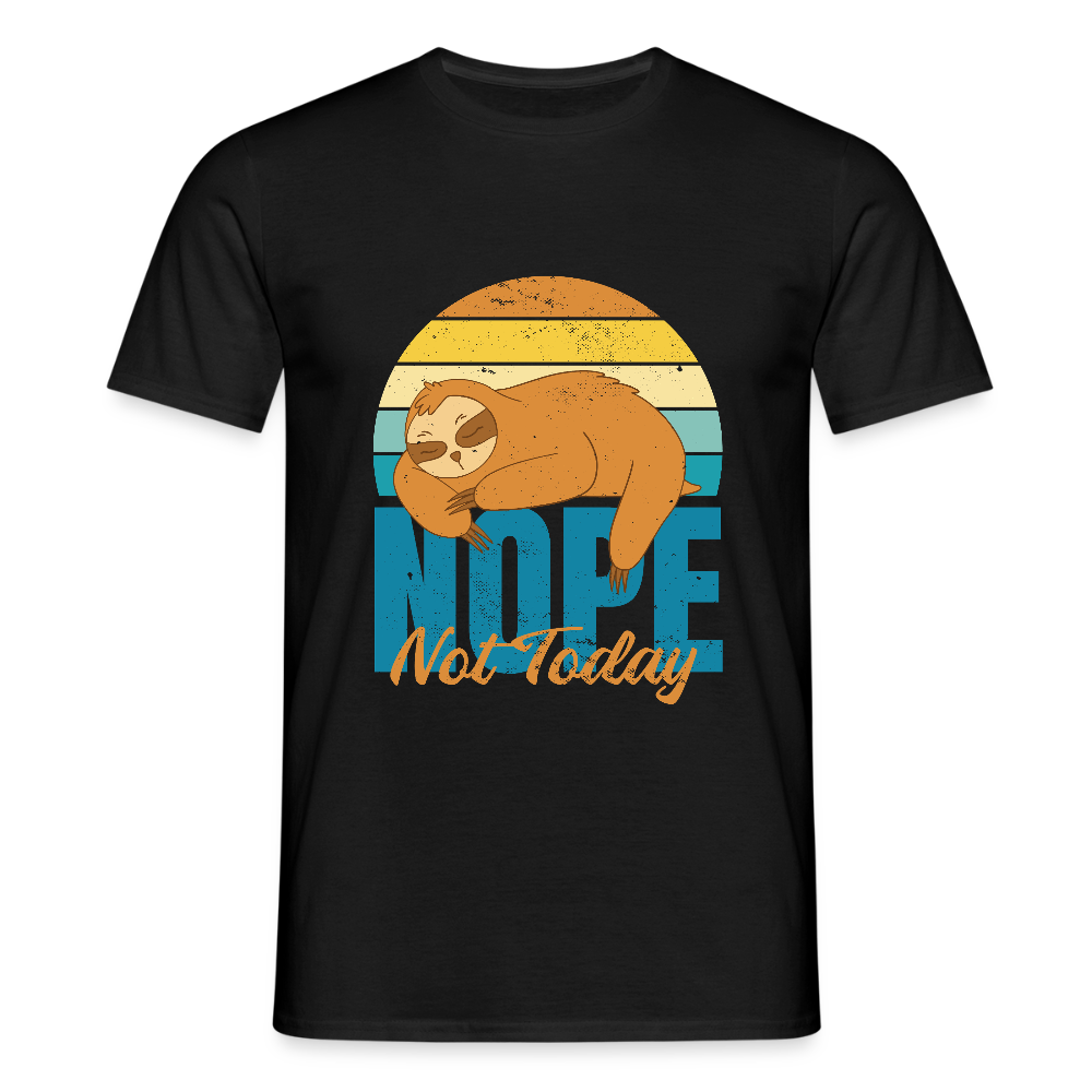 T-shirt Homme “Nope, Not Today” – Humour & Détente Totale | REF00067 - noir