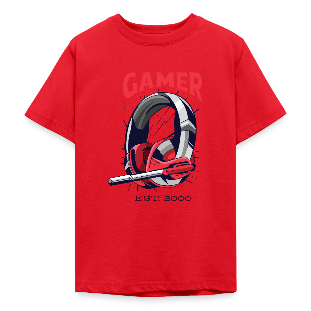 T-shirt Gamer Ado – UNiKtee - REF00021 - rouge