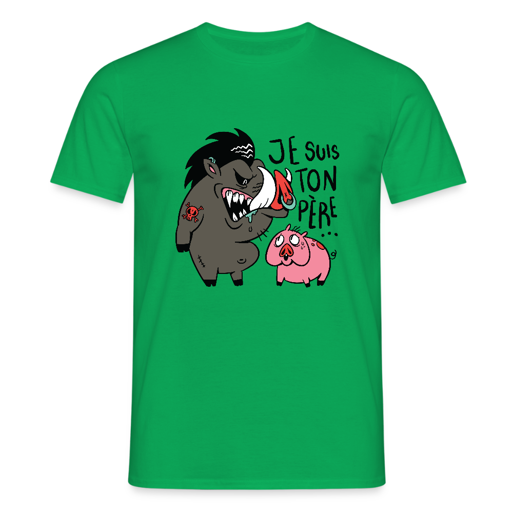 🐗 T-shirt Homme “Je suis ton père” – Humour Geek & Style Unique | UNiKtee REF00031 - vert