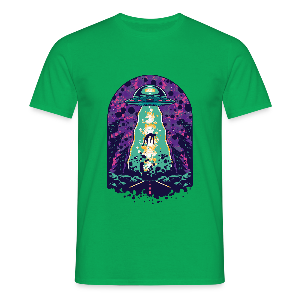 👽 T-shirt Homme “Alien Abduction” – Mystère & Style Intergalactique | UNiKtee REF00043 - vert