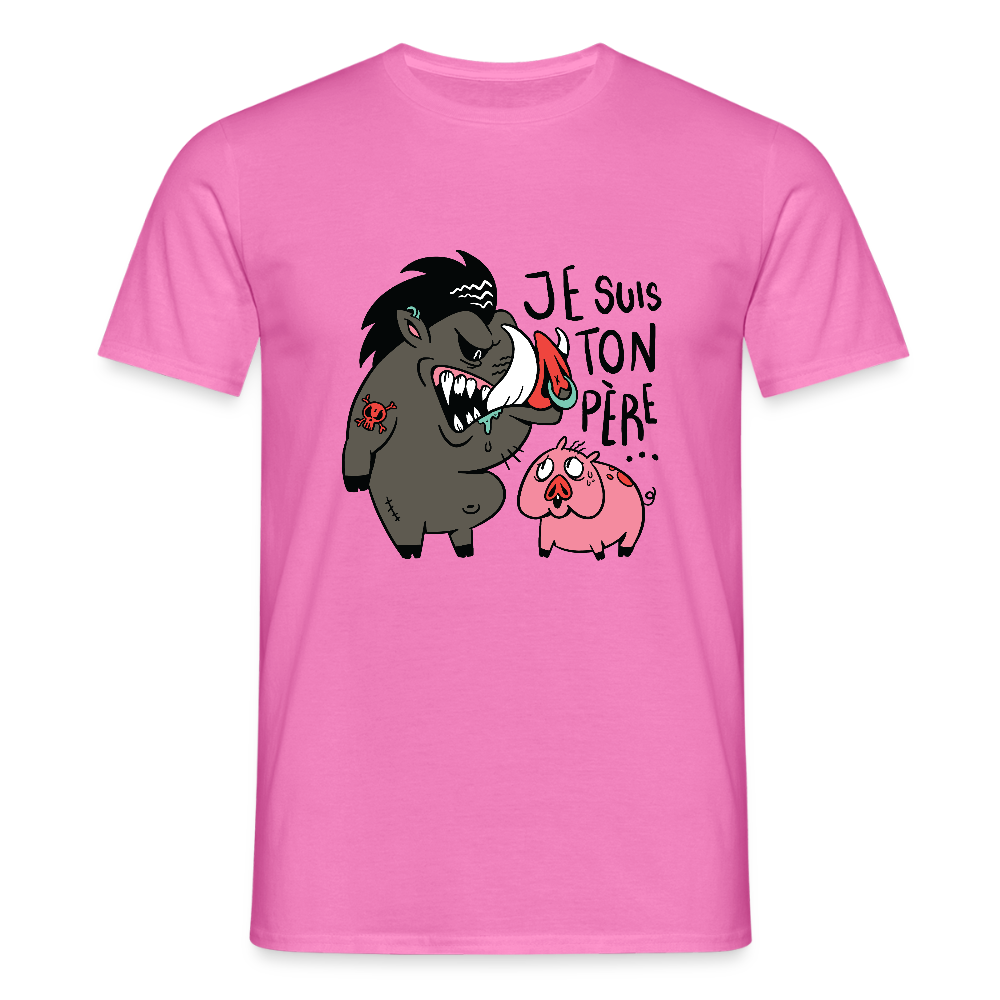 🐗 T-shirt Homme “Je suis ton père” – Humour Geek & Style Unique | UNiKtee REF00031 - rose