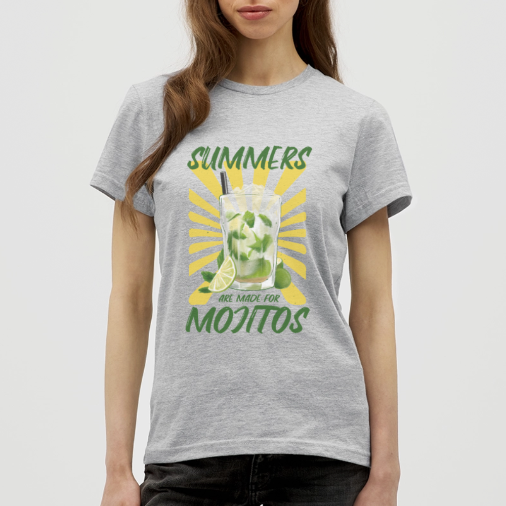T-shirt Femme Mojito Été - REF00002 - gris chiné