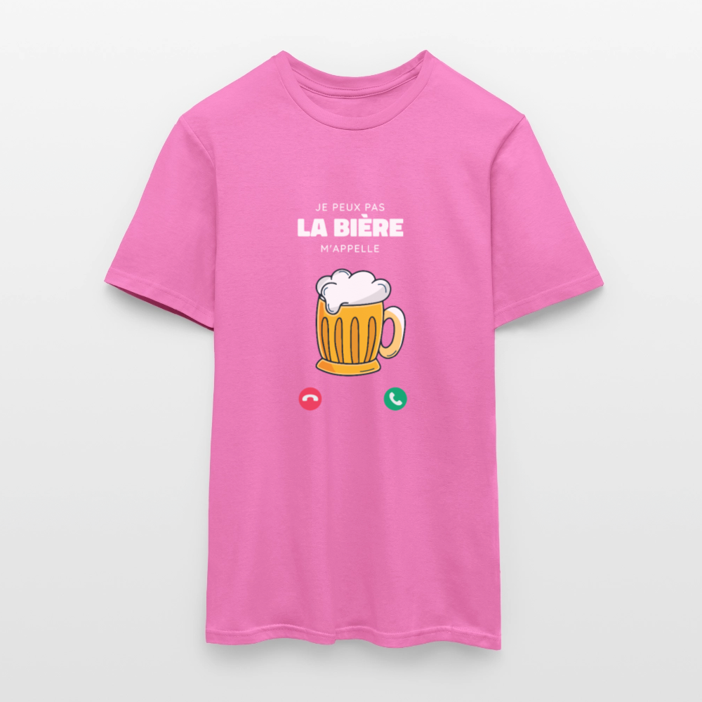 T-shirt Homme – La Bière M’appelle - REF00010 - rose