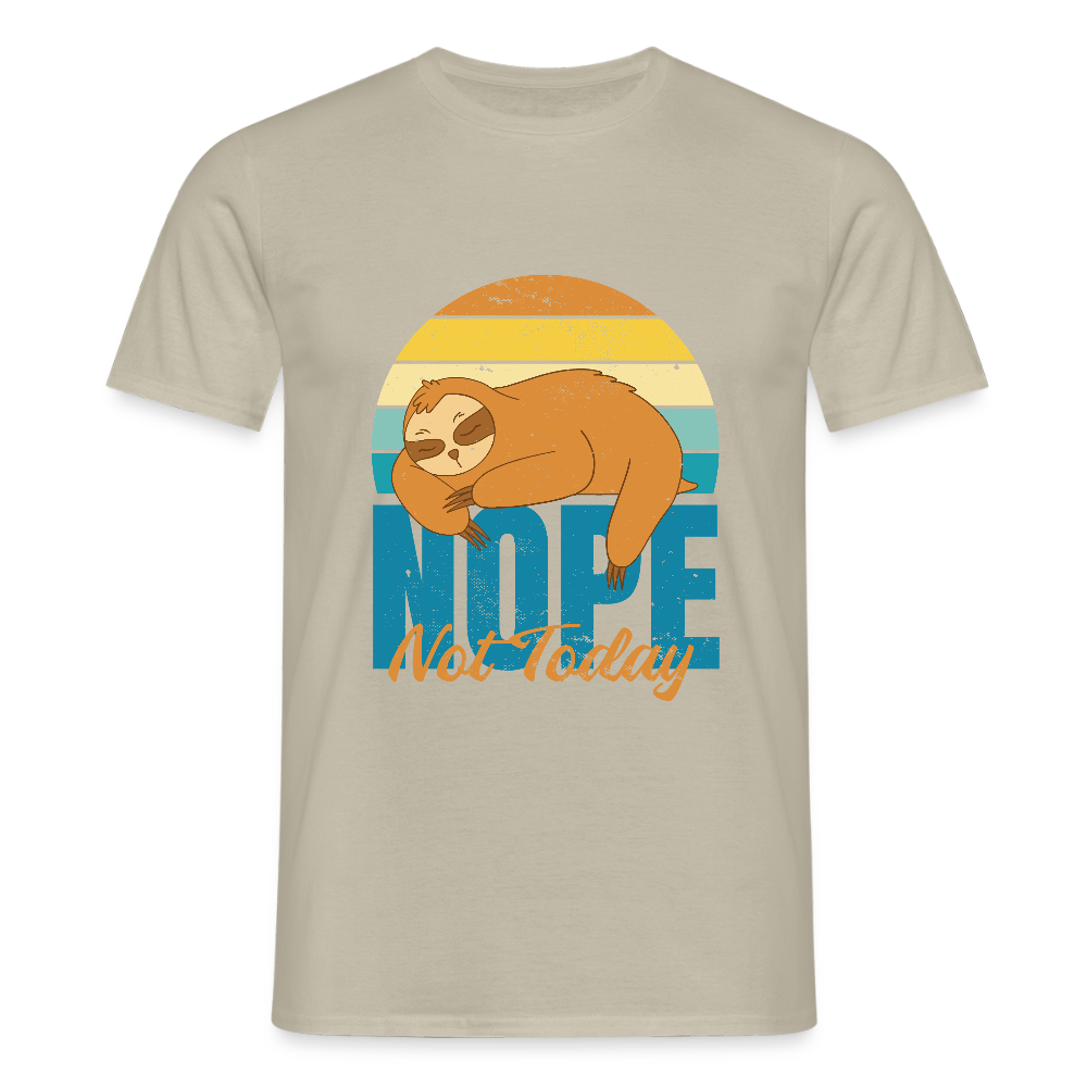 T-shirt Homme “Nope, Not Today” – Humour & Détente Totale | REF00067 - beige sable