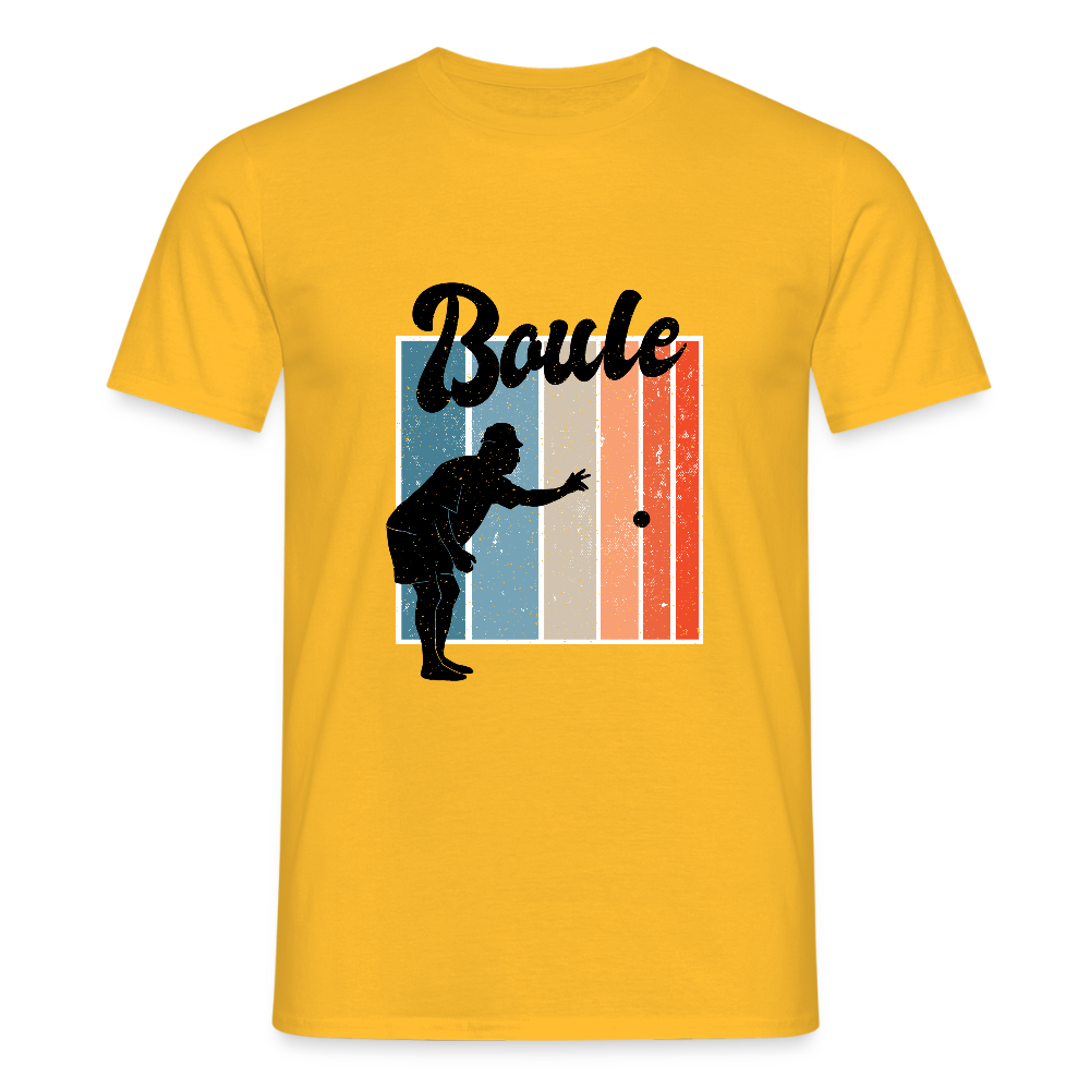 T-shirt Homme Boule – REF00023 - jaune