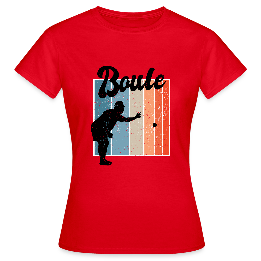 T-shirt Femme Boule – REF00023 - rouge