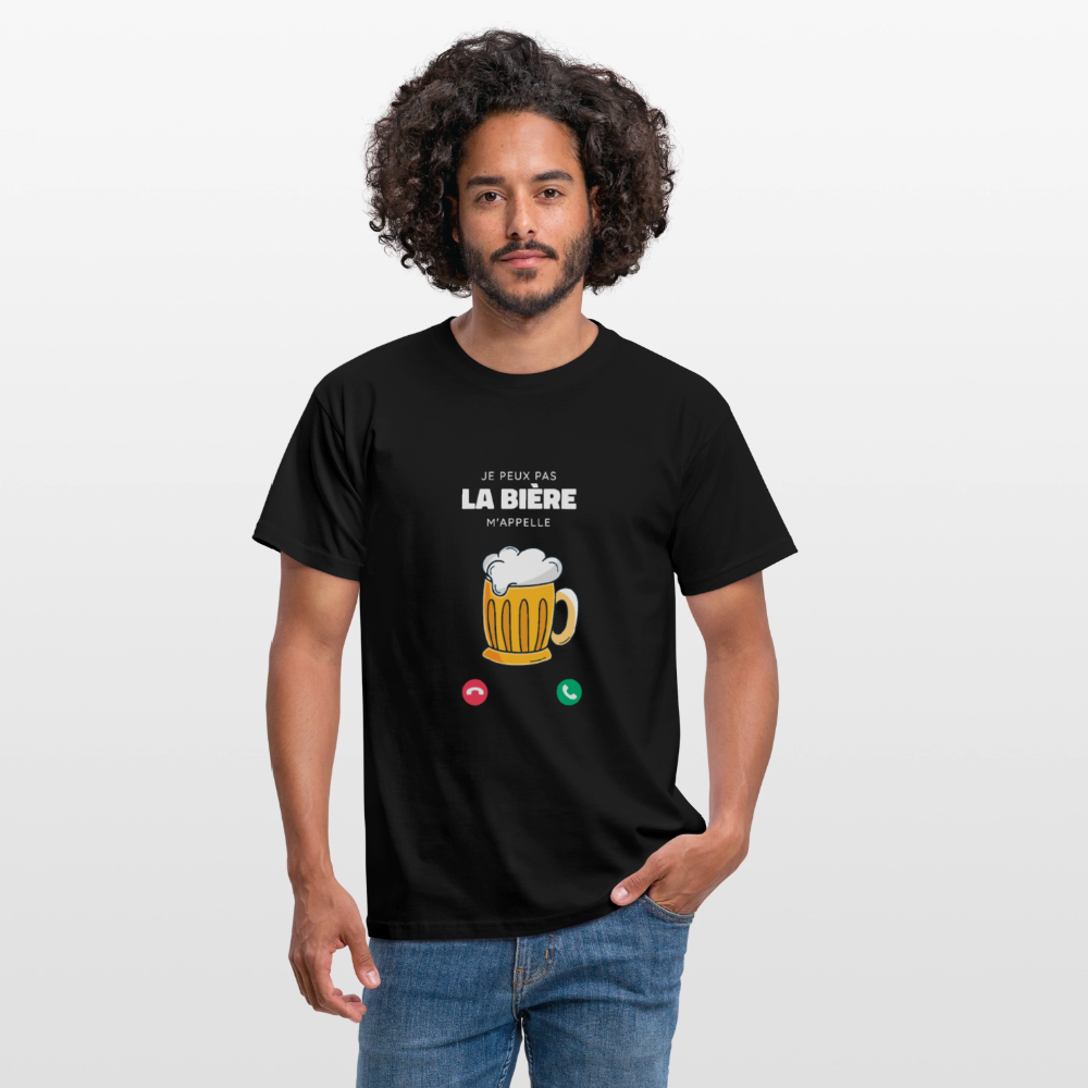 T-shirt Homme – La Bière M’appelle - REF00010 - noir
