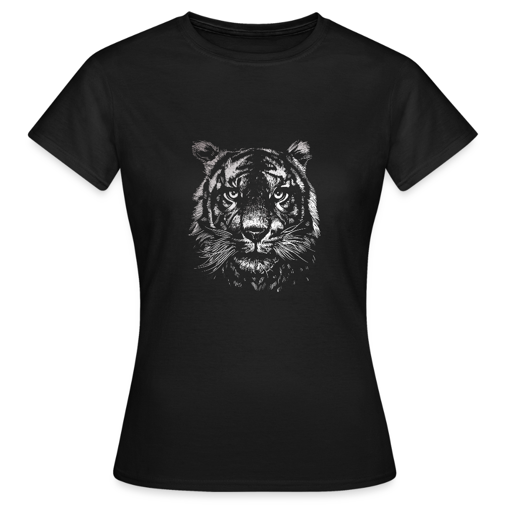 T-shirt Femme “Wild Tiger” – Force, Élégance & Style Sauvage | REF00066 - noir