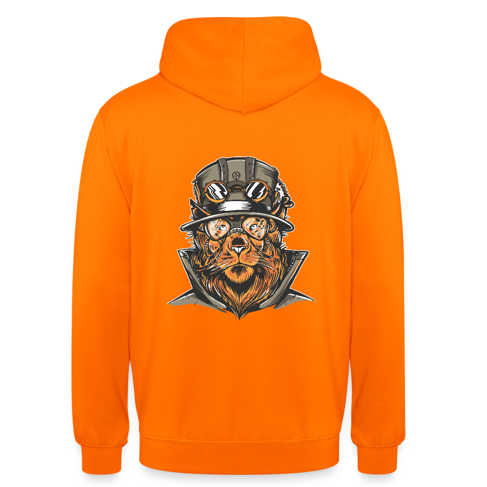 Sweat à Capuche Lion Steampunk - REF00003 - orange