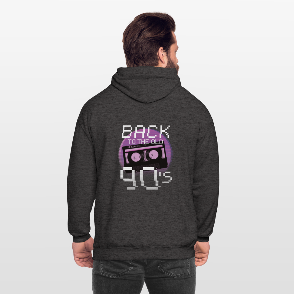 Hoodie Homme – Back to the Old 90’s - charbon