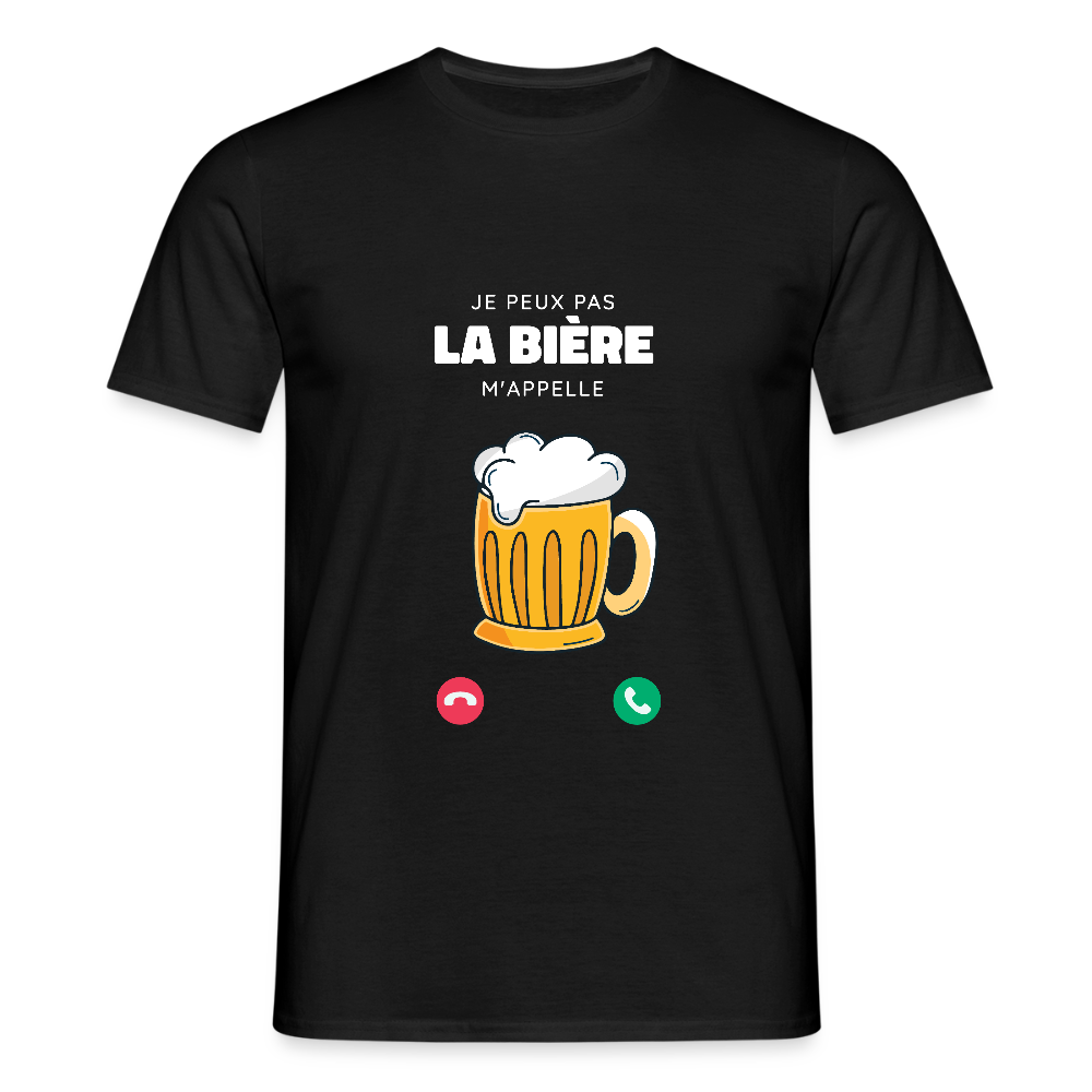 T-shirt Homme – La Bière M’appelle - REF00010 - noir