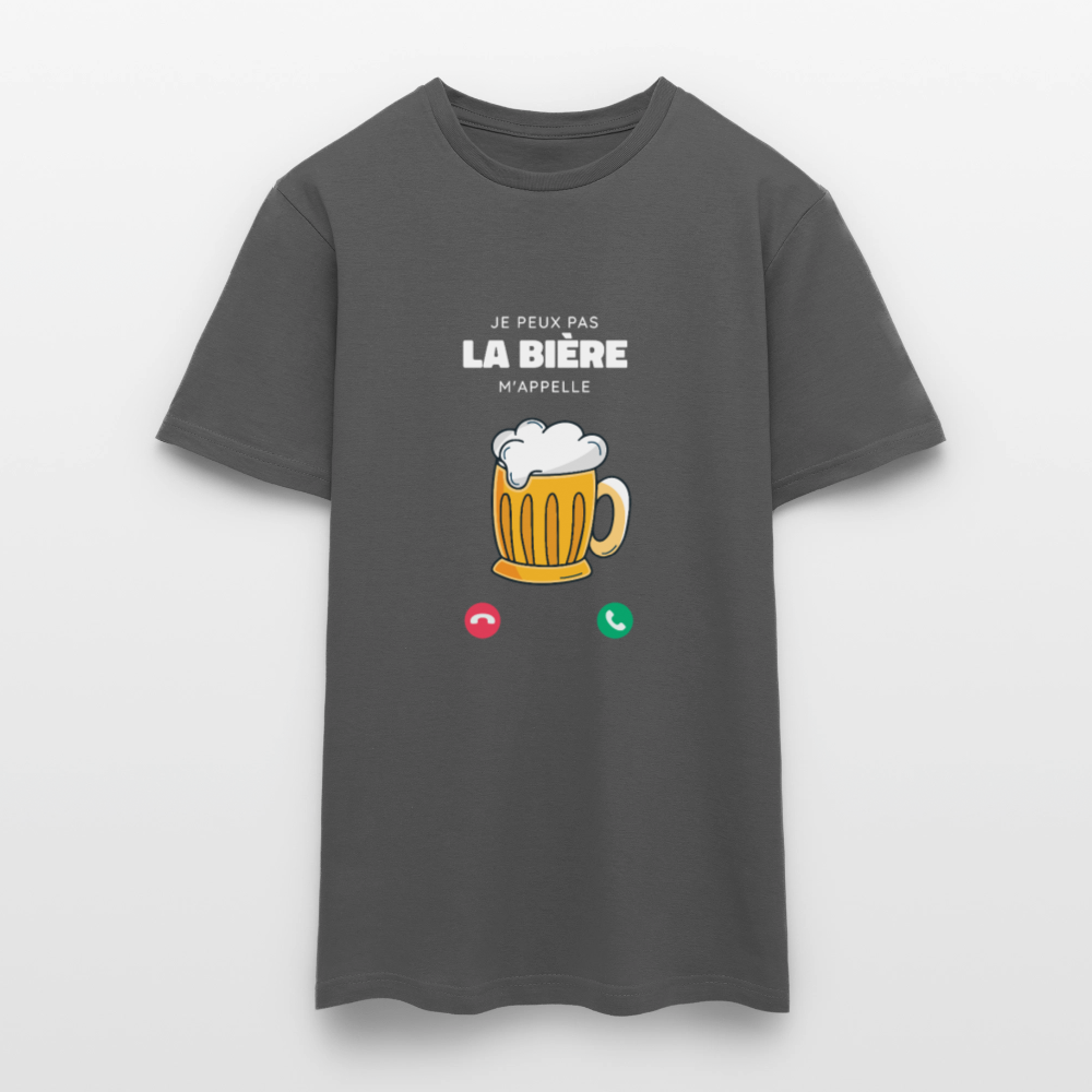 T-shirt Homme – La Bière M’appelle - REF00010 - charbon