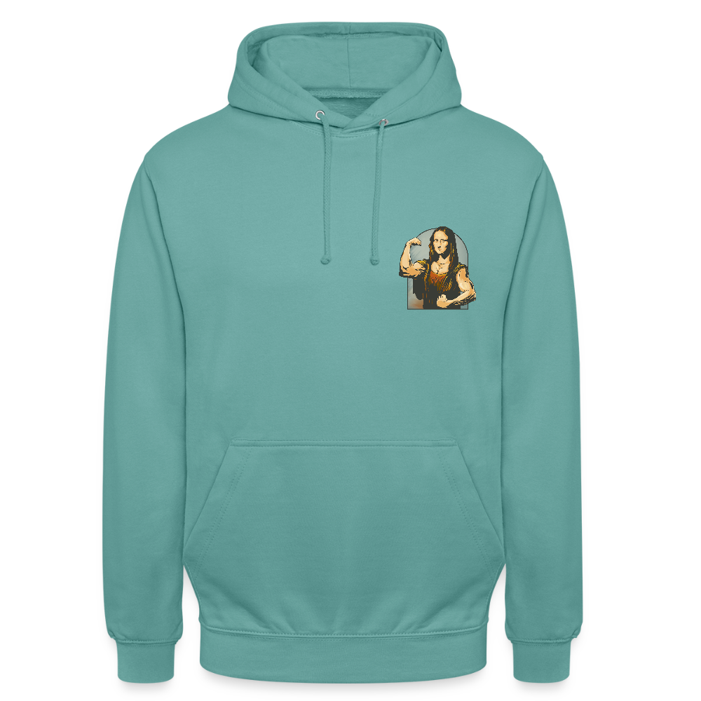 Sweat à Capuche Unisexe “UNiKtee” – Style Streetwear I REF00056 - turquoise pastel