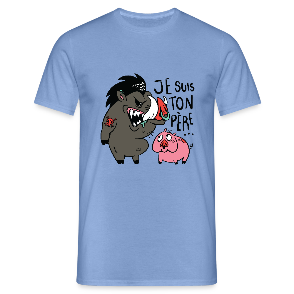 🐗 T-shirt Homme “Je suis ton père” – Humour Geek & Style Unique | UNiKtee REF00031 - carolina blue