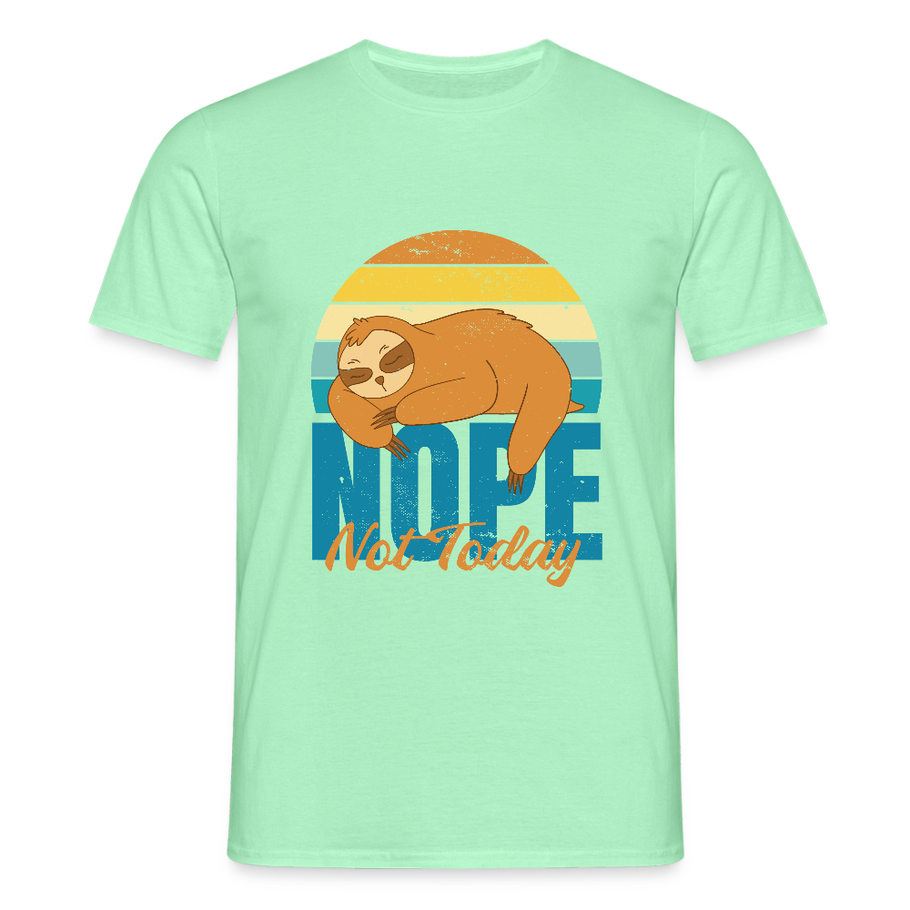 T-shirt Homme “Nope, Not Today” – Humour & Détente Totale | REF00067 - vert menthe