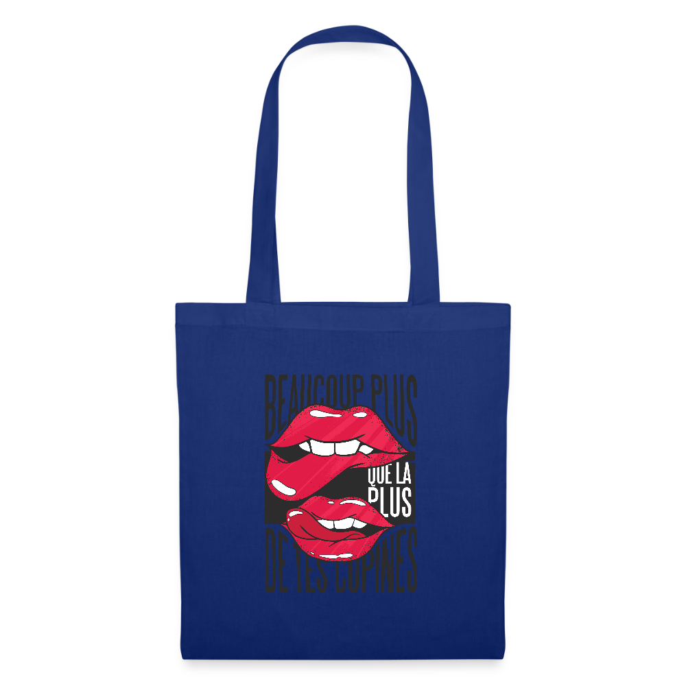 Tote Bag – Beaucoup Plus Que La Plus De Tes Copines - bleu royal