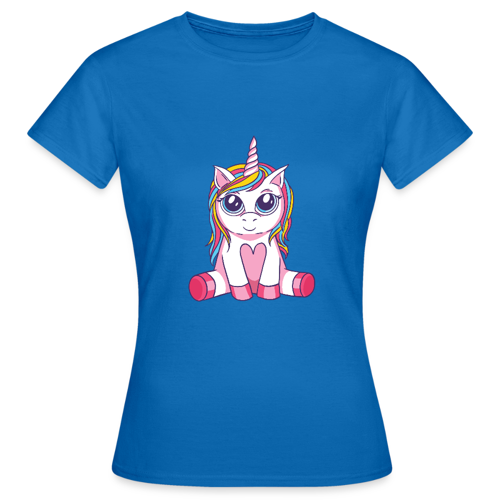 T-shirt Femme Licorne  - REF00011 - bleu royal
