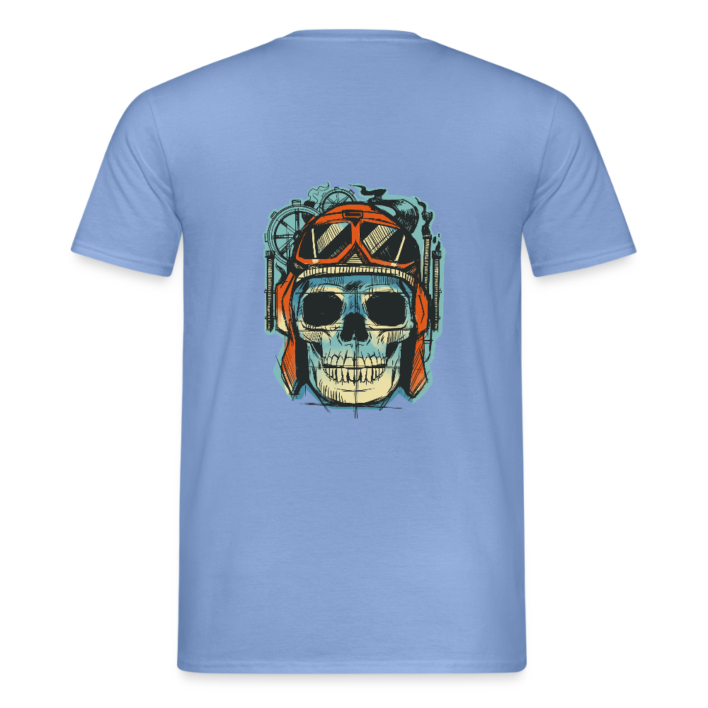 T-shirt Homme “Skull Rider” – Esprit Biker & Style Vintage | REF00064 - carolina blue