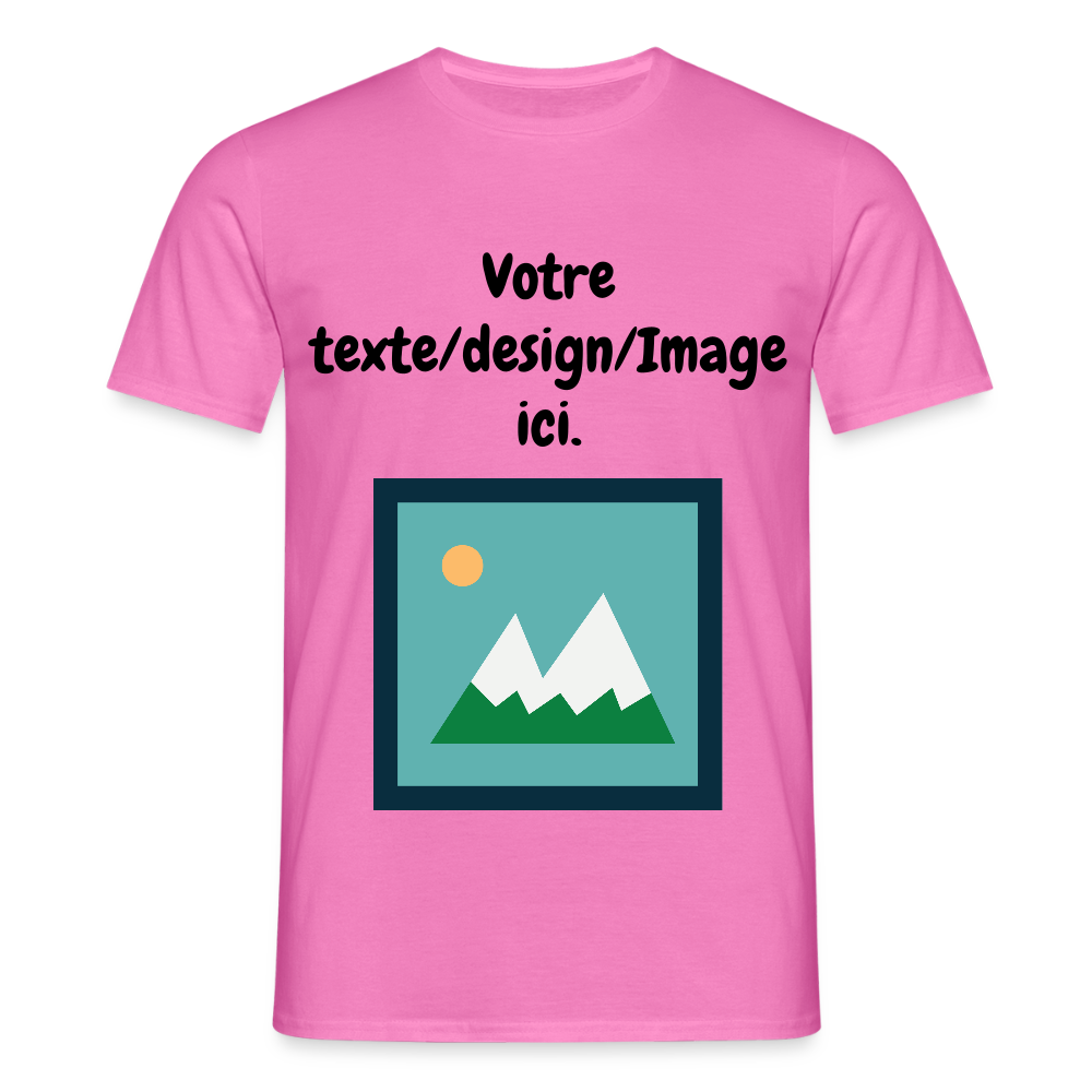 T-shirt Custom – Votre Texte, Votre Design ! - rose