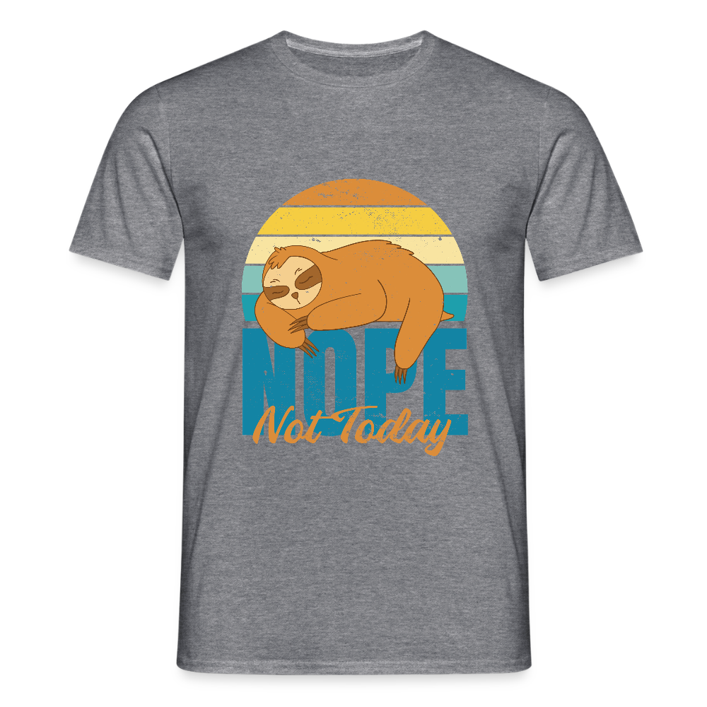T-shirt Homme “Nope, Not Today” – Humour & Détente Totale | REF00067 - graphite chiné