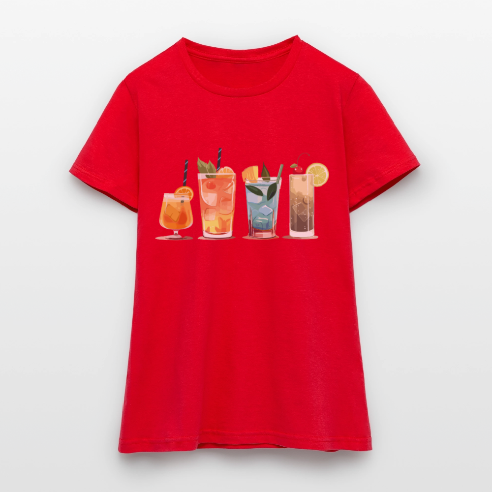 T-shirt Cocktail Vibes Femmes - REF00001 - rouge
