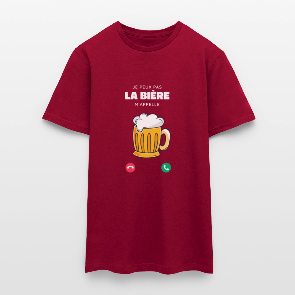 T-shirt Homme – La Bière M’appelle - REF00010 - rouge brique