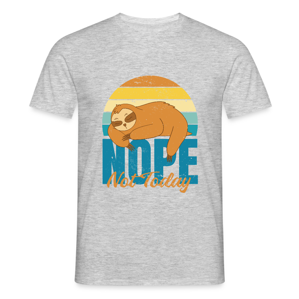 T-shirt Homme “Nope, Not Today” – Humour & Détente Totale | REF00067 - gris chiné