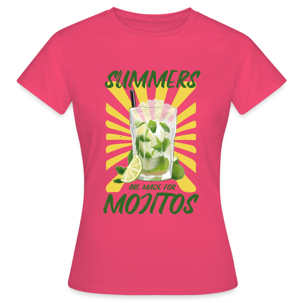 T-shirt Femme Mojito Été - REF00002 - rose azalée