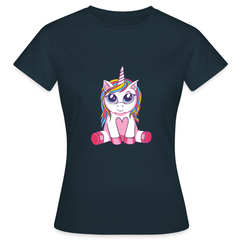 T-shirt Femme Licorne  - REF00011 - marine