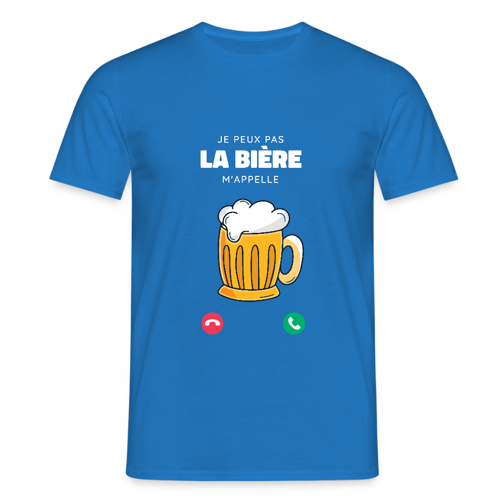 T-shirt Homme – La Bière M’appelle - REF00010 - bleu royal