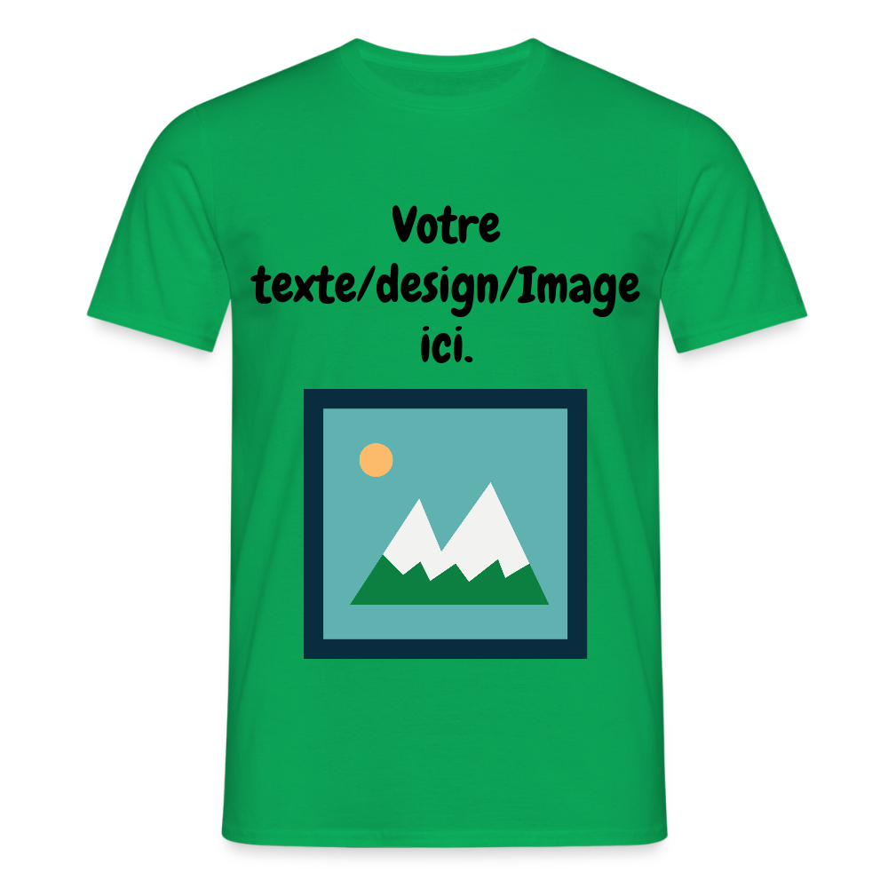 T-shirt Custom – Votre Texte, Votre Design ! - vert