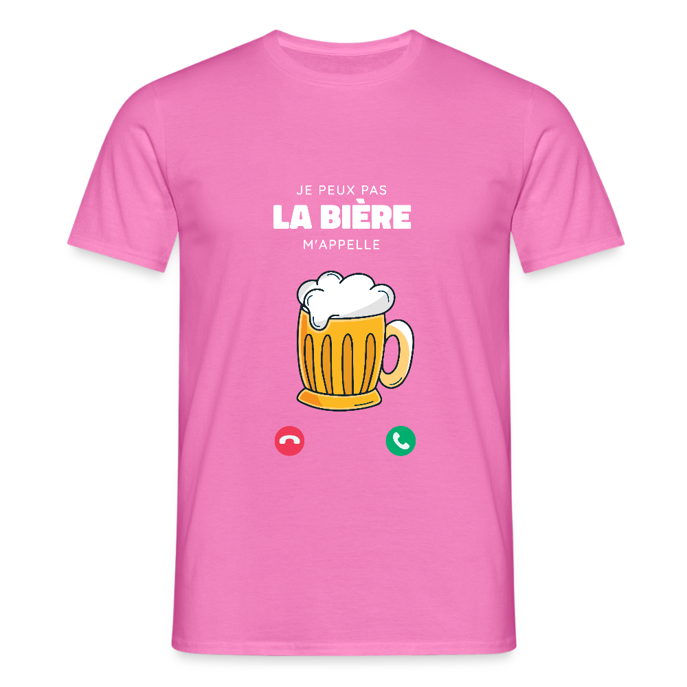 T-shirt Homme – La Bière M’appelle - REF00010 - rose