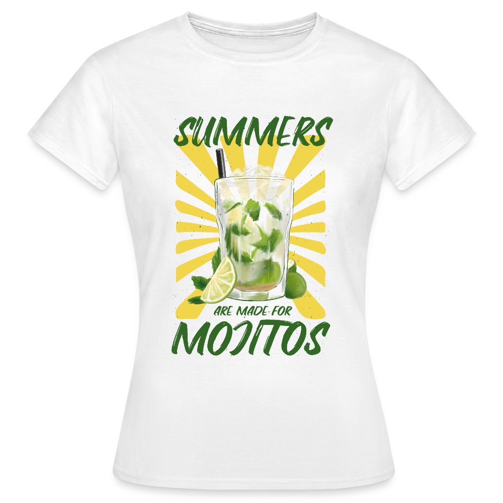 T-shirt Femme Mojito Été - REF00002 - blanc