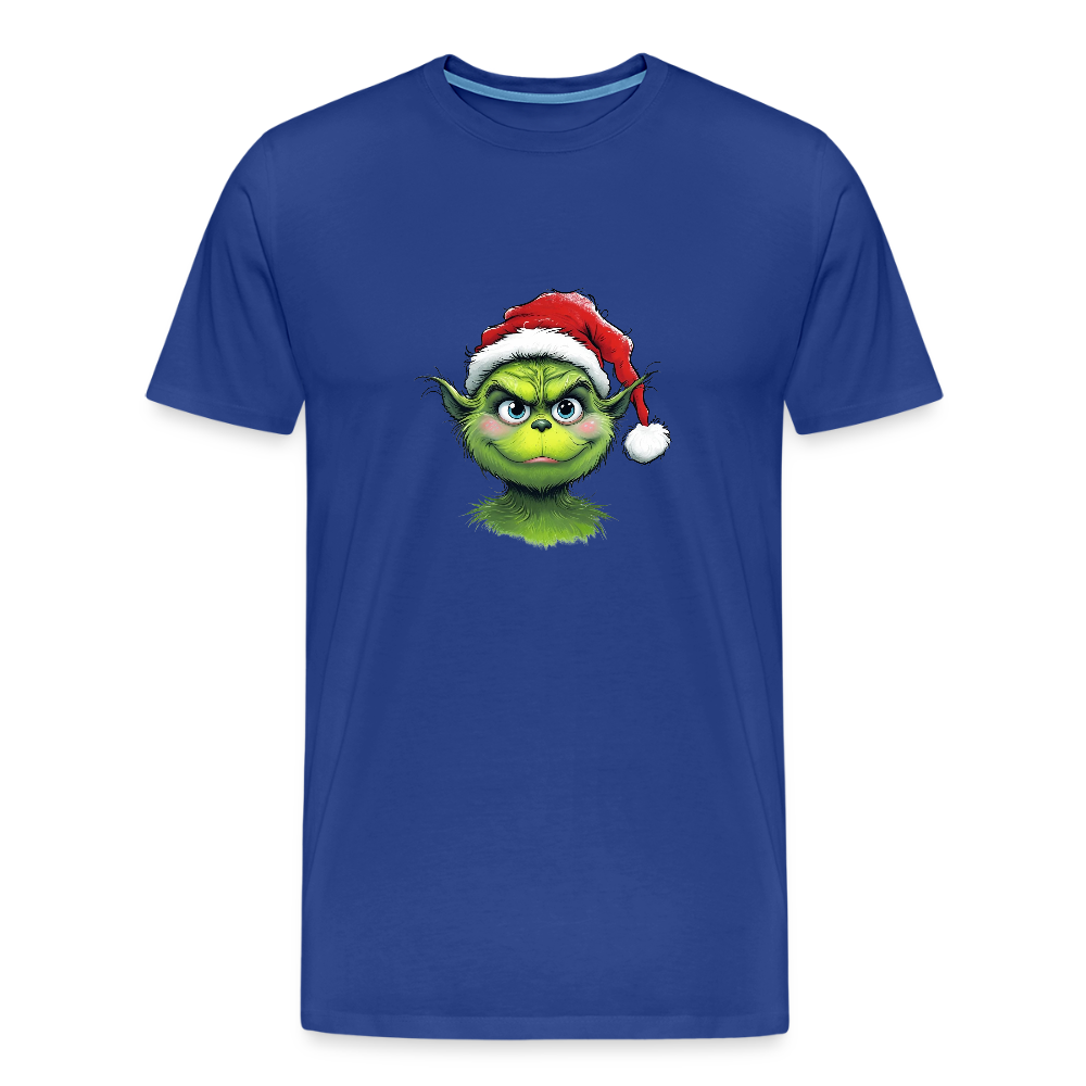 💚 T-shirt Premium Bio “Grinch Mode ON” – Humour & Esprit de Noël | UNiKtee REF00070 - bleu roi