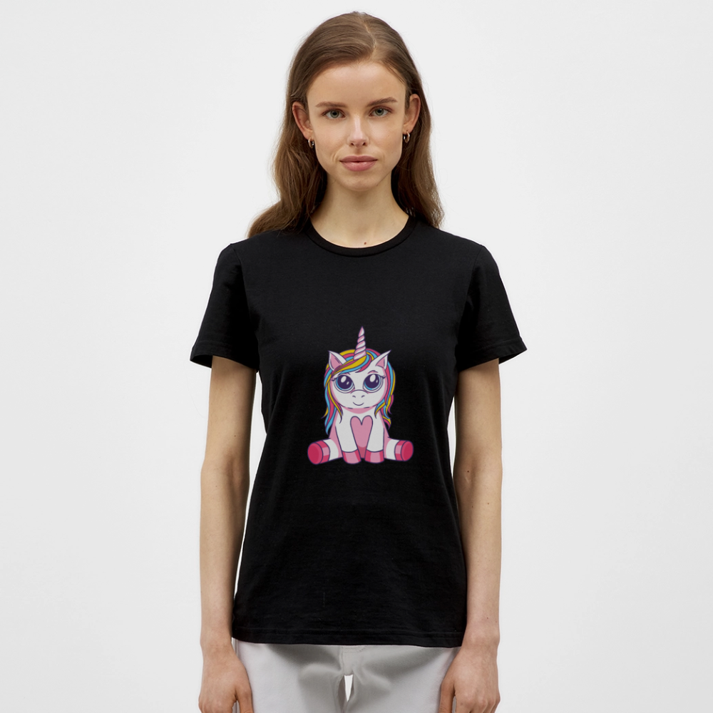 T-shirt Femme Licorne  - REF00011 - noir