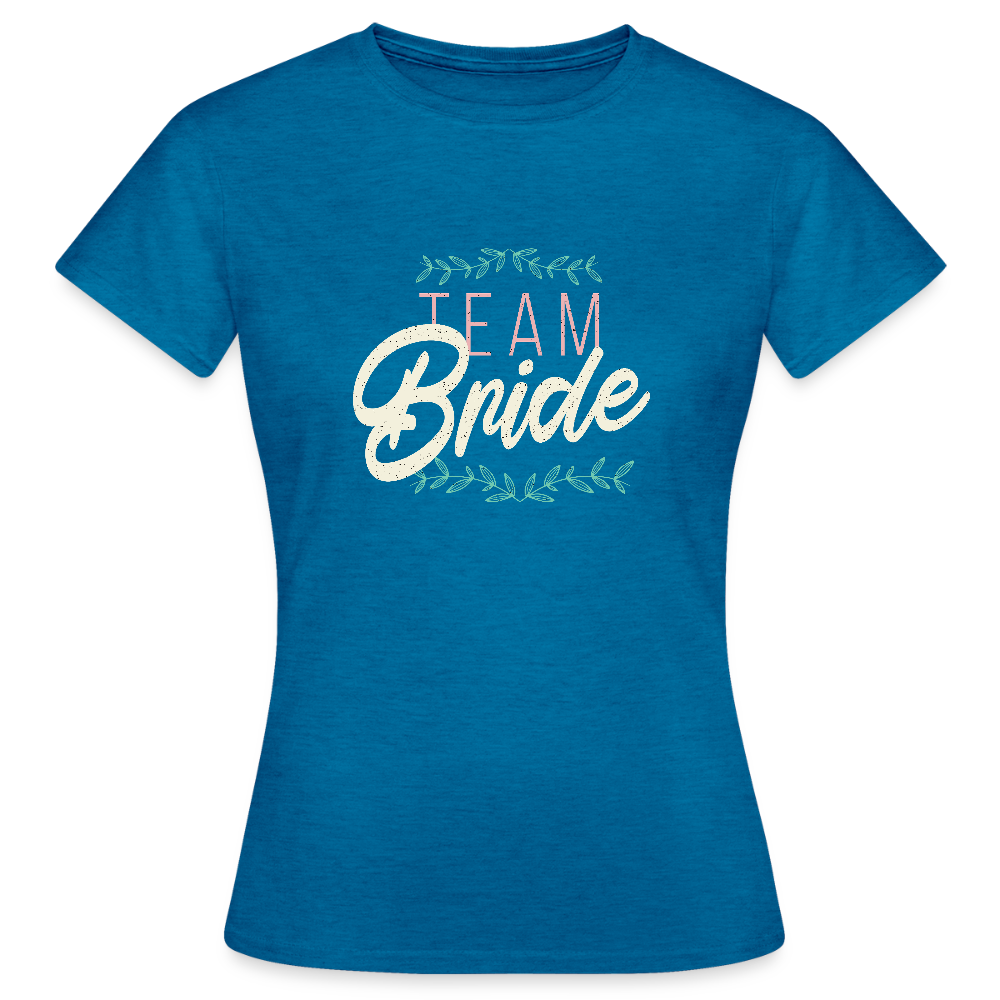 T-shirt Femme – Team Bride - bleu saphir antique chiné