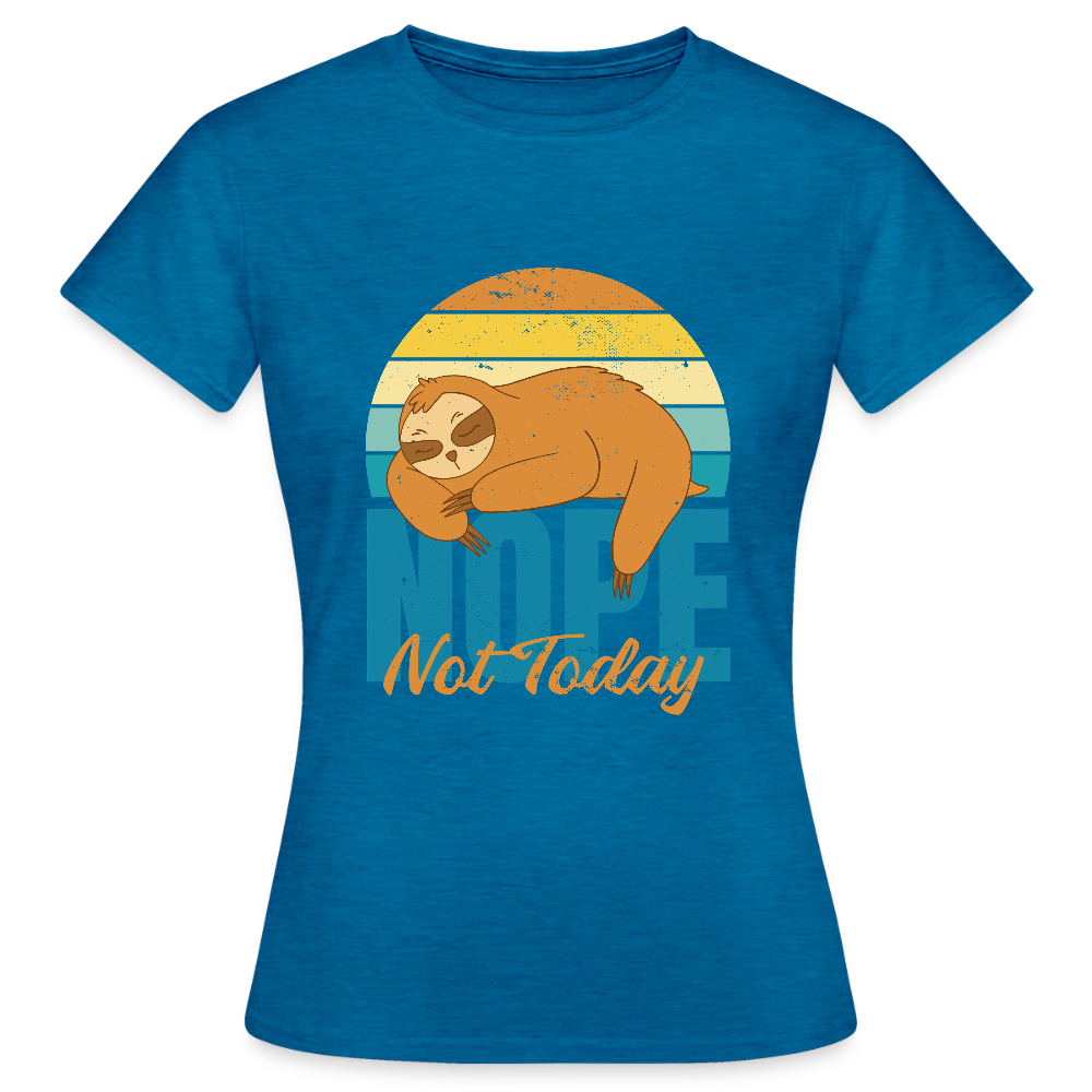 Sweat à Capuche Unisexe “Nope, Not Today” – Humour & Confort Ultime | REF00067 - bleu saphir antique chiné