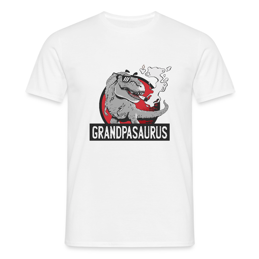 🦖 T-shirt Homme “Grandpasaurus” – Humour & Style Légendaire | UNiKtee REF00041 - blanc