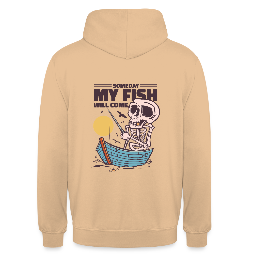 🎣 Sweat à Capuche “Someday My Fish Will Come” – Humour & Pêche | UNiKtee REF00053 - pêche