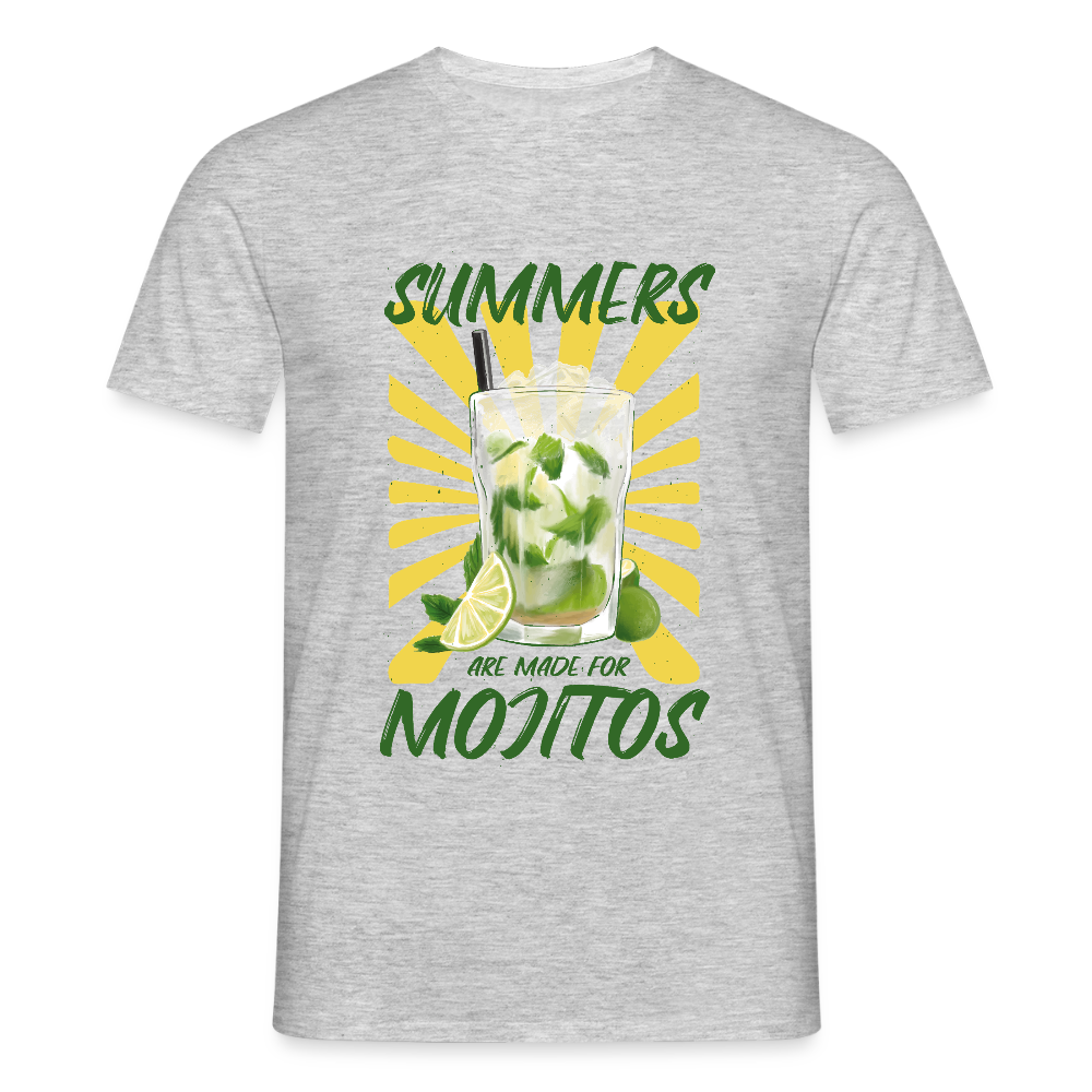 T-shirt Mojito Été Homme - REF00002 - gris chiné