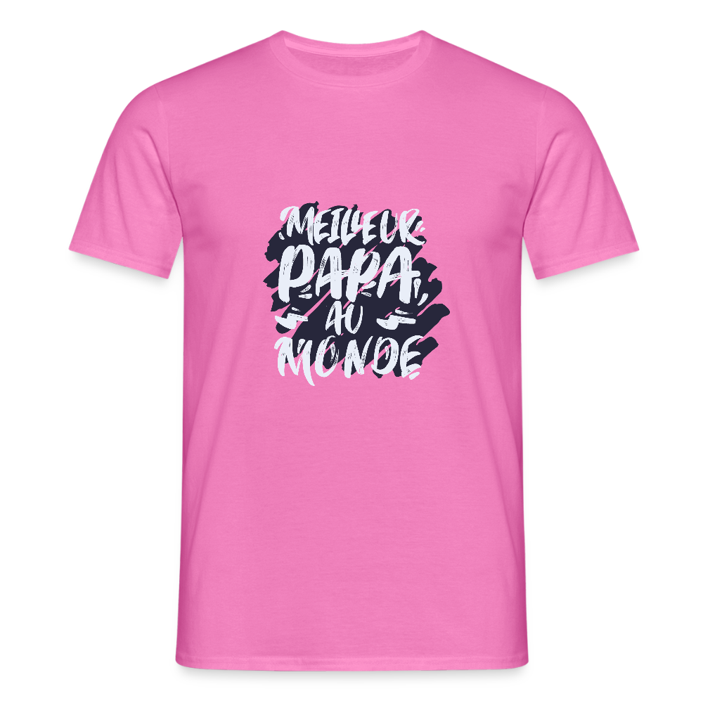 T-shirt Homme – Meilleur Papa au Monde - REF00012 - rose