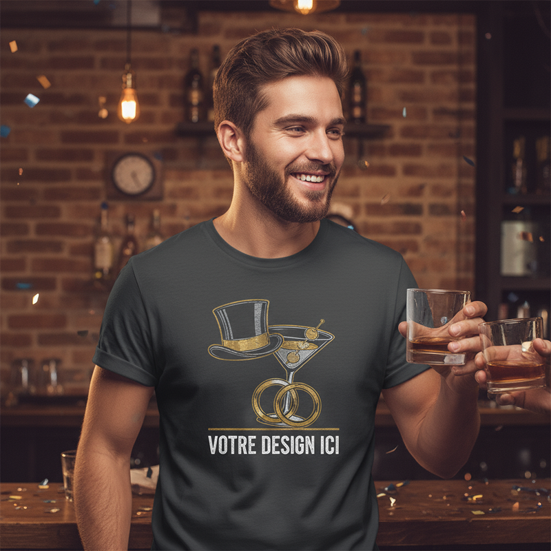 T-Shirt EVG Personnalisé Premium | Team du Marié | UNiKtee