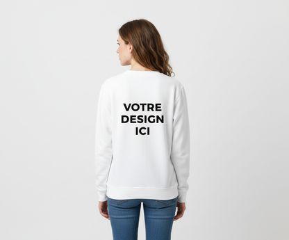 Pull col rond femme personnalisable – confort premium & style intemporel