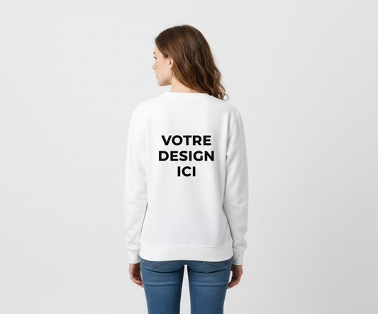 Pull col rond femme personnalisable – confort premium & style intemporel