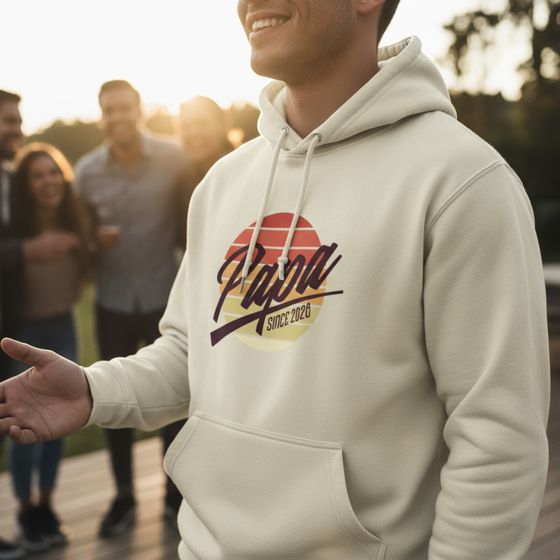 Sweat à Capuche “Papa” – Style, Confort & Fierté | UNiKtee - REF00028