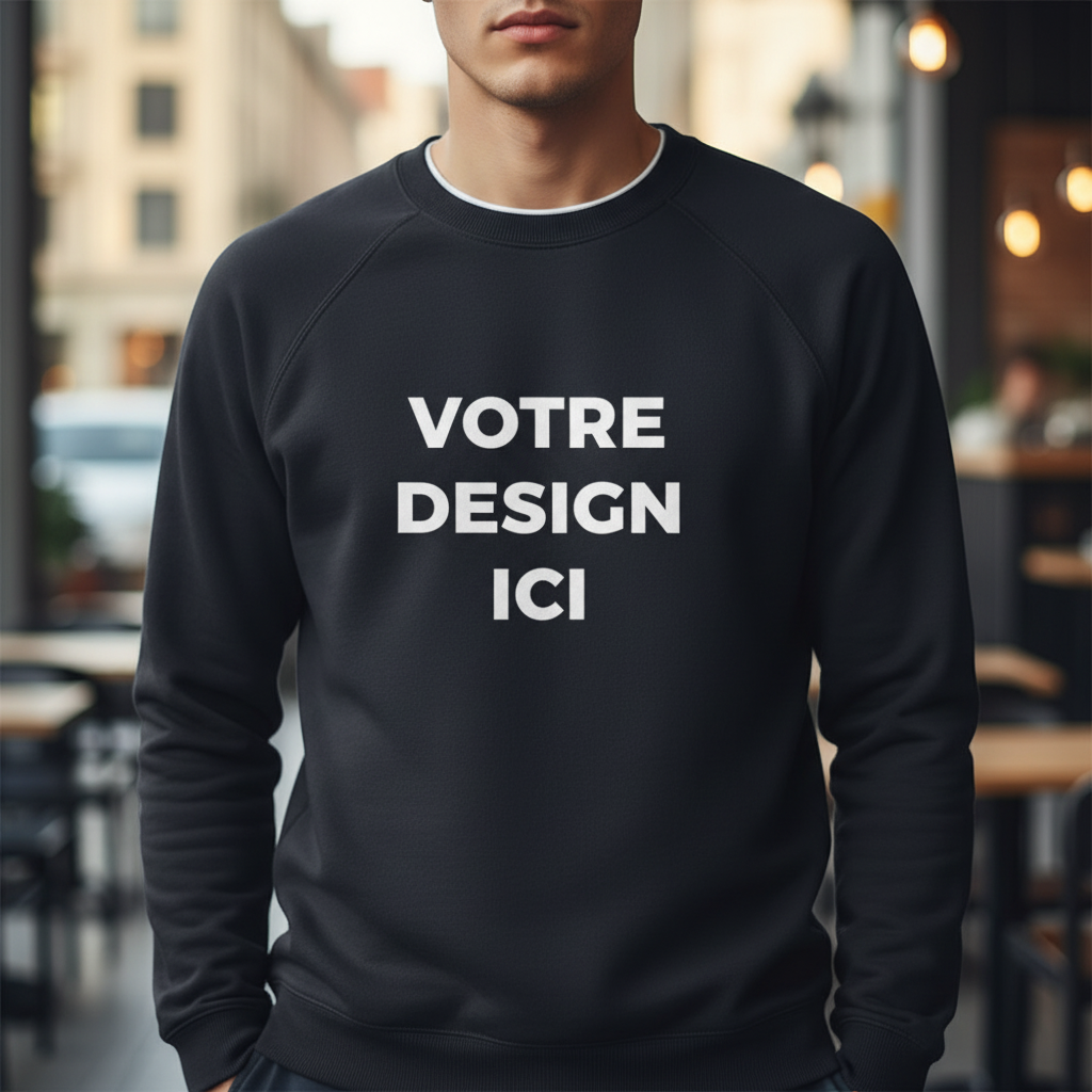 Pull col rond homme personnalisable – confort premium & style intemporel — UNiKtee