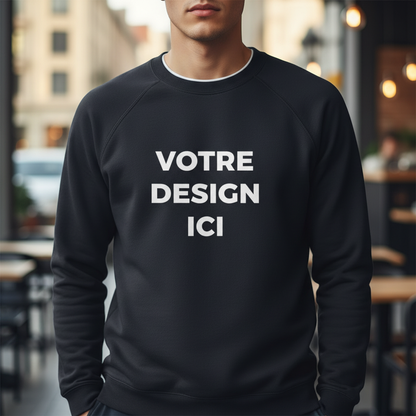 Pull col rond homme personnalisable – confort premium & style intemporel — UNiKtee