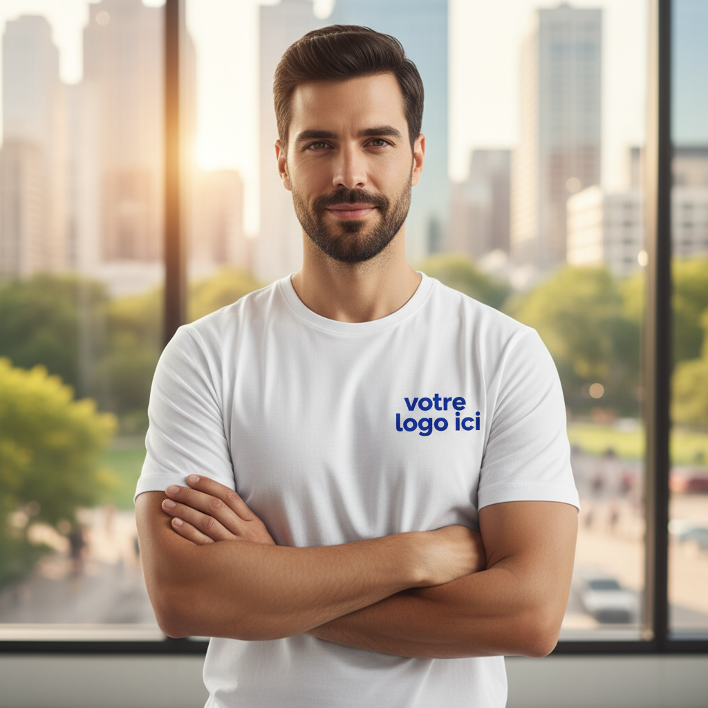 T-Shirt Premium Unisexe Personnalisé – 100% Coton (Logo, Texte, Visuel)